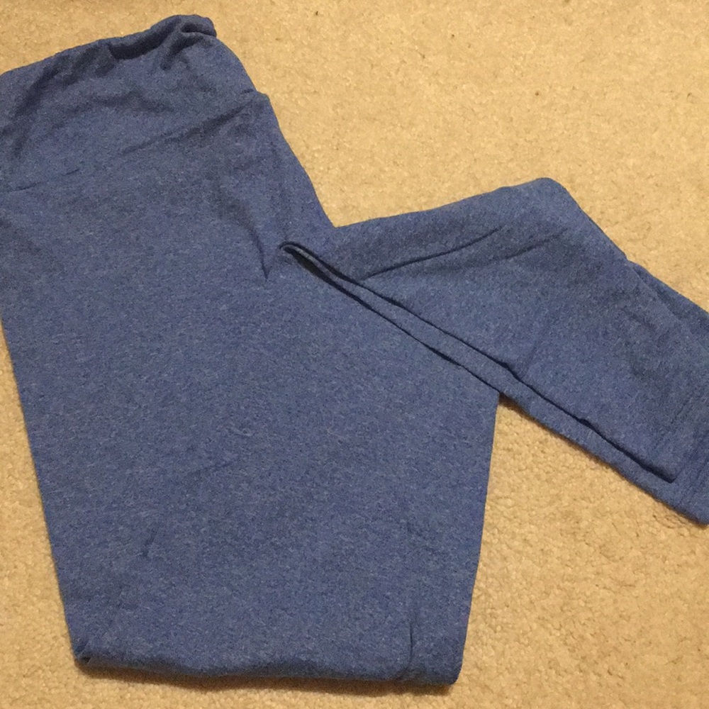OS Heathered Blue Lularoe Leggings